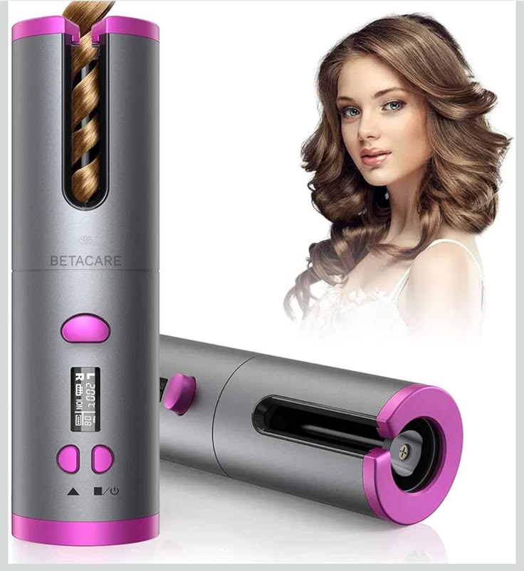 Cordless Automatic Hair Curler – Portable USB Rechargeable Ceramic Curling Iron for Salon-Style Curls