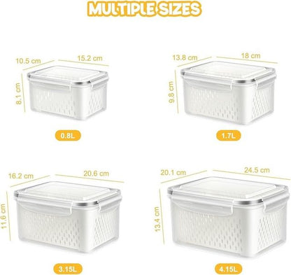 Fridge storage containers Pack of 2