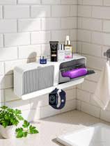 Wall-Mounted Bathroom Corner Shelf with Towel Bar & Storage Organizer – No-Drill Waterproof Shower Rack